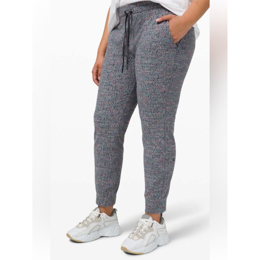 Lululemon Ready to Rulu 7/8 Jogger Neon Tweed Jacquard HTR Battleship Electric